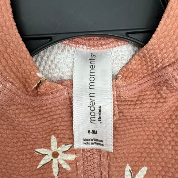 NWT Gerber Modern Moments Toddler Rashguard One-Piece Swimsuit 6/9m - Picture 4 of 8